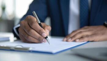 Business Professional Planning and Strategy Development with Document Signing photo