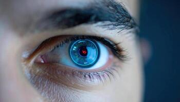 Analyzing Customer Feedback with Advanced Radar Technology in Eye Display photo