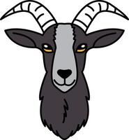 isolate illustration of goat icon vector