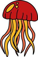 isolate icon of Jellyfish vector