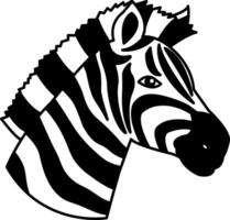 isolate zebra icon vector