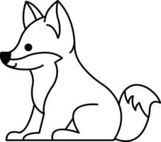isolate shiba inu dog icon vector