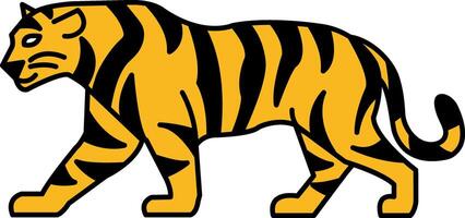 isolate tiger icon vector