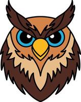 isolate illustration of owl icon vector