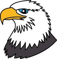 isolate illustration of a eagle icon vector