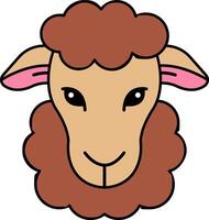 isolate sheep icon vector