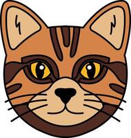 isolate illustration of cat icon vector