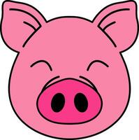 isolate pig icon vector