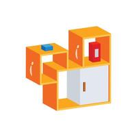 A stylish 2d icon of stylish table setup vector