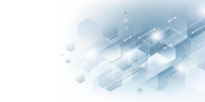 Abstract hexagonal design background vector