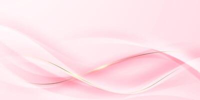 Soft pink abstract background with lines vector