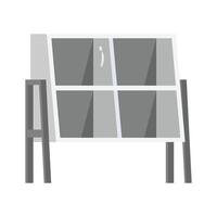 A modern 2d icon of magazine racks organizer vector