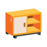 A stylish 2d icon of shoe cabinet drawer vector