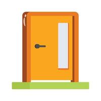 A stylish 2d style icon of door entrance design vector