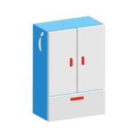 A 2d style icon of almirah closet storage vector