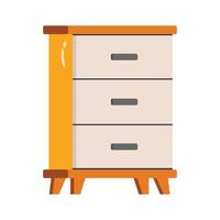 A trendy 2d icon of room sideboard unit vector