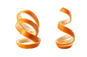Spiral Orange Peel Twist Isolated On Transparent Background png