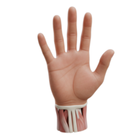 A hand with a wrist band that has muscles on it png