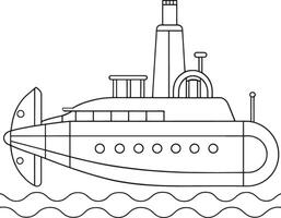 Sonar device artwork in black and white perfect for education and coloring vector