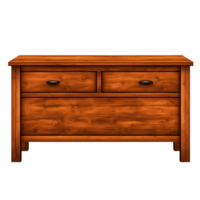 Wooden Chest of Drawers with Two Spacious Drawers for Storage and Organization png