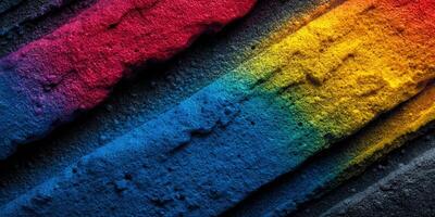 Vibrant strokes of color create an abstract design with a textured background. photo