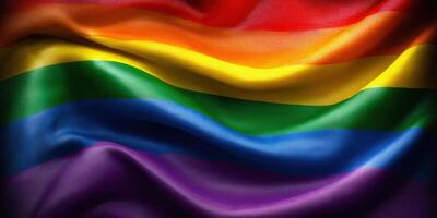 The rainbow flag, a symbol of pride, celebrates the lgbtq community and its fight for equality. photo