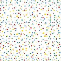 Tiny multicolor star confetti background for celebration on transparent layer for festive layouts vector