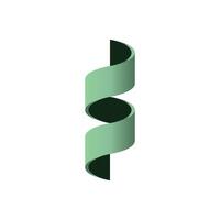 3D Ribbon Twist vector