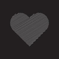 Sketch Of A Heart vector
