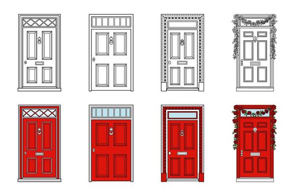 Christmas Decorated Front Doors with Festive Transformations