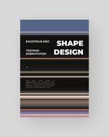 Abstract Posters Design. Pixels effect, colorful stripes, speed gradient. vector