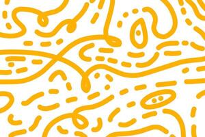 Abstract yellow noodle seamless patterns vector