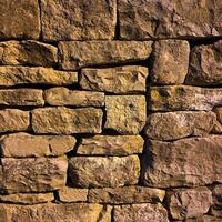 brick and stone wall, fortress wall texture, stone background photo