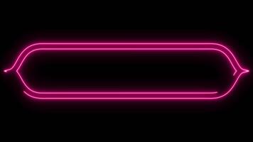 Neon text box animation and luxury golden arabic islamic text box title frame border set with ornamental animation video