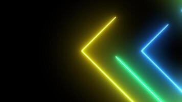 Orange 4K CREATIVE Neon arrows design texture pattern abstract wallpaper live performance concert disco element computer graphic design LED WALL stage technology abstract seamless background video