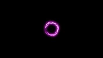 Neon Circle Loading icon loop Loading Icon in a 60fps black background video