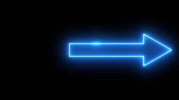 Glowing neon line Refresh icon isolated on black background. Reload symbol. reload icon animation clipart video