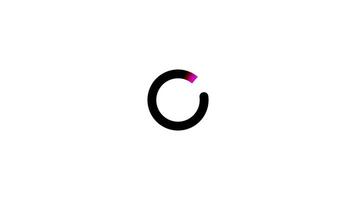 Circle Loading icon loop Loading Icon with a 60fps in white background video