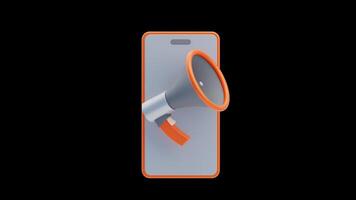 3D Animation of Mobile Announcement video