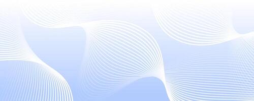 White blue abstract background overlap layer on bright space with waves effect decoration. Modern graphic design element lines style concept for web banner, art, flyer, card, or brochure cover vector