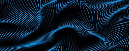 Blue lines on black background texture vector
