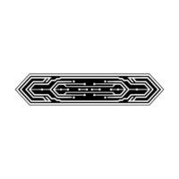 Circuit Board Minimalist Tech Illustration on Light Background vector