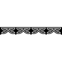 Black Ornamental Border on Gradient Background vector