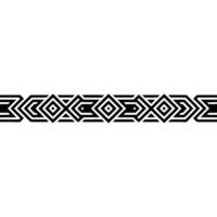 Geometric Black Border, Minimalist Aztec , Decorative Element vector