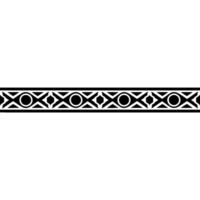 Minimalist Black White Geometric Border on White Background vector