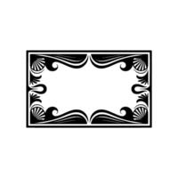 Elegant Black and White Frame , Decorative Border. vector