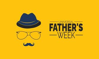 Universal Father's Week background template. Holiday concept. use to background, banner, placard, card, and poster design template vector