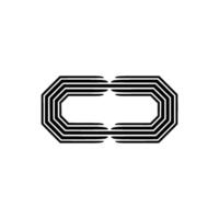 Geometric Octagon Modern Abstract. vector