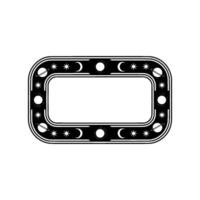 Celestial Frame Minimalist Cosmos for Invitation Branding. vector
