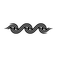Minimalist Wave Pattern Black White for Branding vector